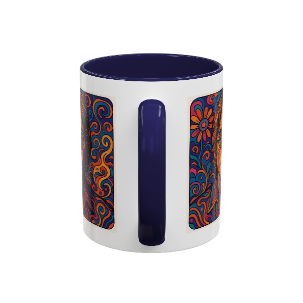 Bohemian Accent Coffee Mug, Inspirational Mug, Gift for Coffee Lovers, Retro Art Mug, John Lennon Inspired, Unique Home Decor